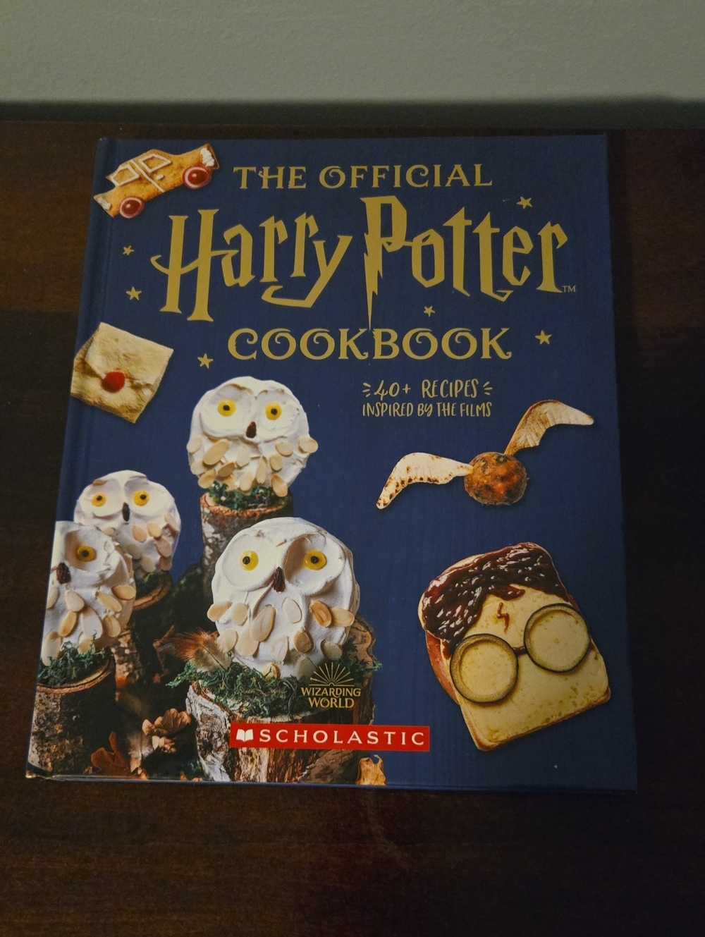 Scholastic Harry Potter Cookbook — Deep Blue Cover with Gold Lettering